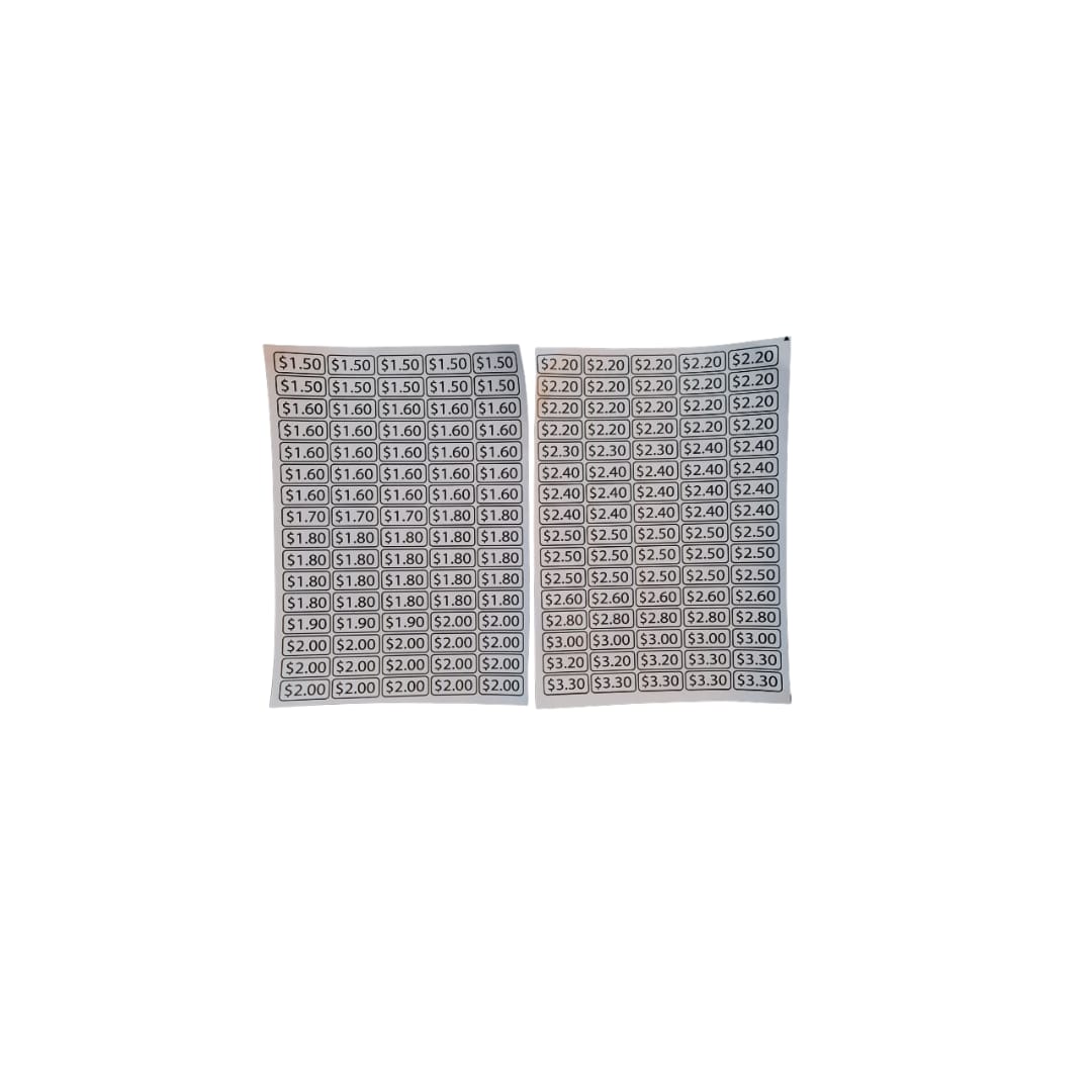 Water Proof Price Labels